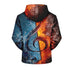 Halloween costumes Casual Hoodies Unisex Top Halloween 2019 Ice And Fire Note - menochic